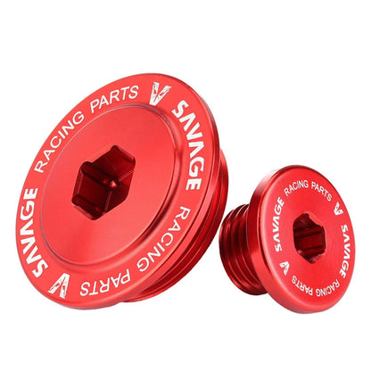 Red Crankcase Cover Screw Plug Alternator Cap for HONDA XR250L (1991-1996)