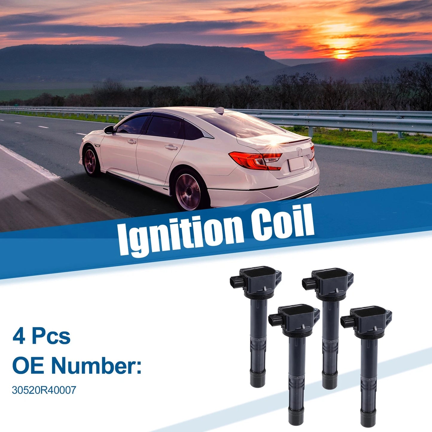 Ignition Coil 4 x for Honda Accord L4, CR-V L4 (2003-2007)