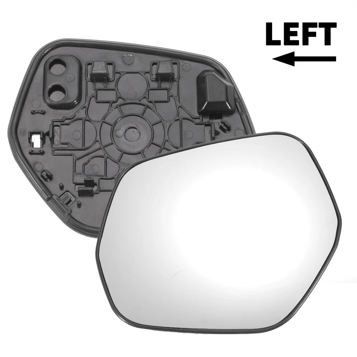 Left Side White Mirror Glass w/ Back for Honda HR-V (2014-2020)