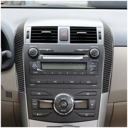 Carbon Fiber Center Console Side Cover Sticker for Toyota Corolla (2006-2012)