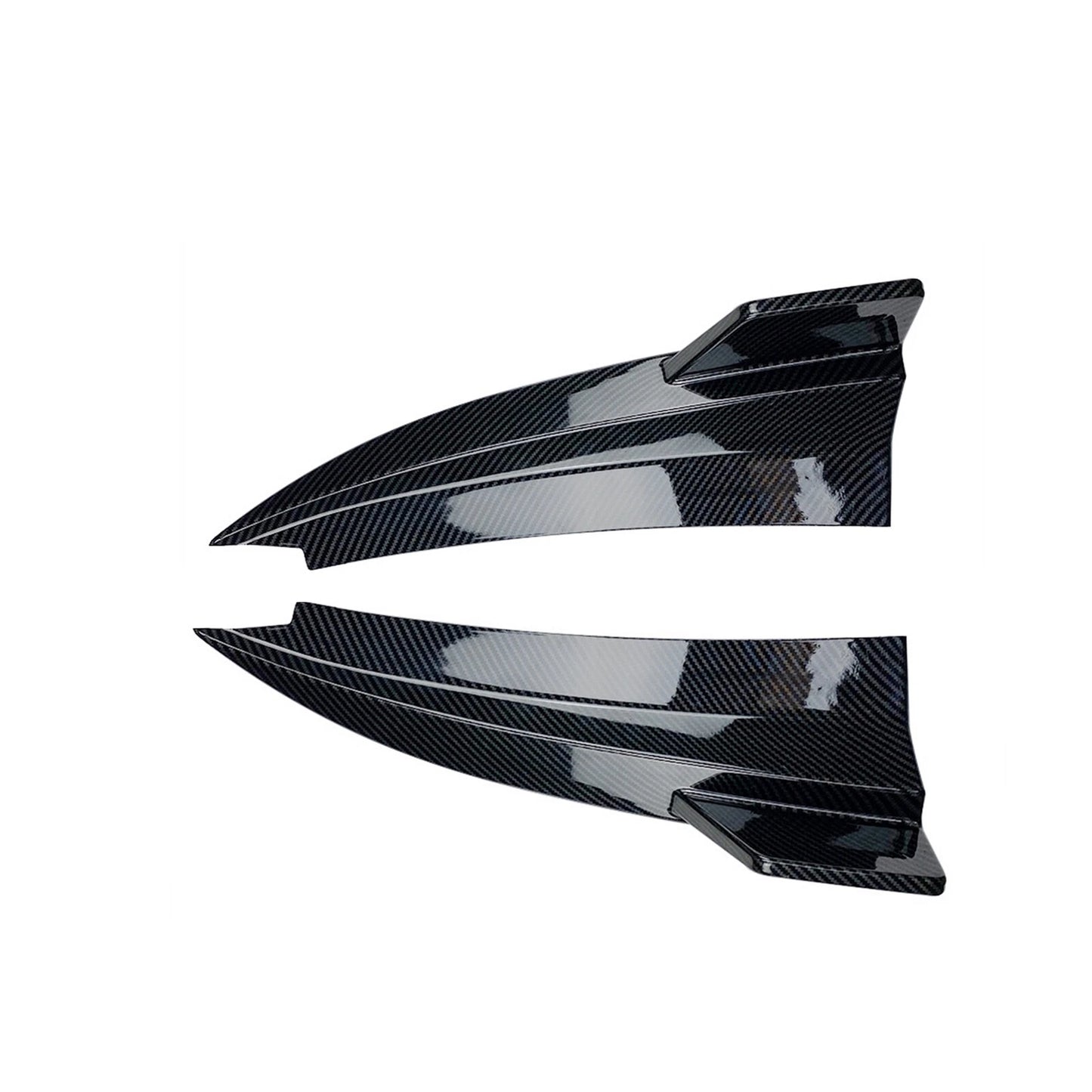 2 x Rear Bumper Side Spoiler Corner Covers for Benz C205 C63 AMG (2015-2021)