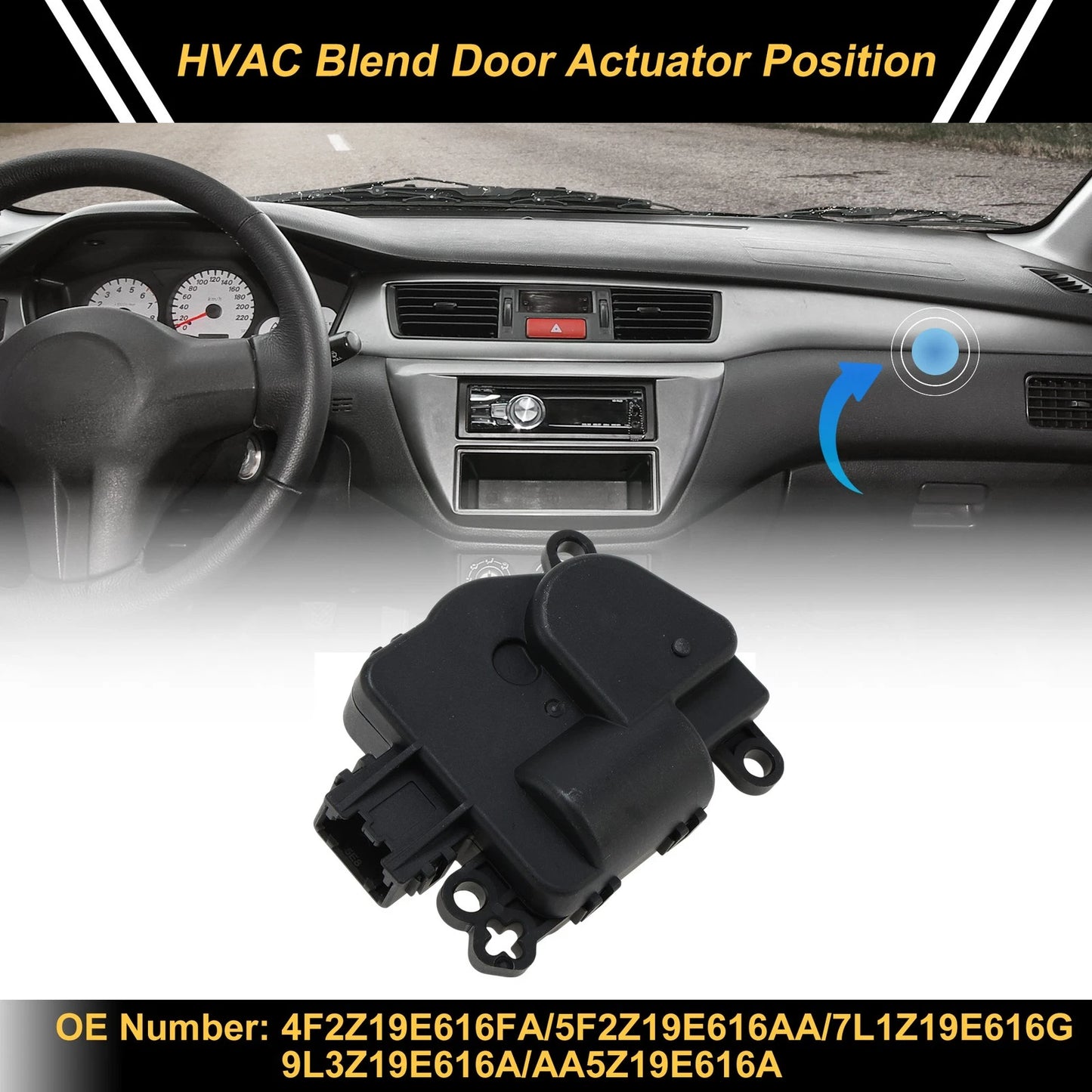 HVAC Heater Blend Door Actuator for Ford Explorer (2011-2018)