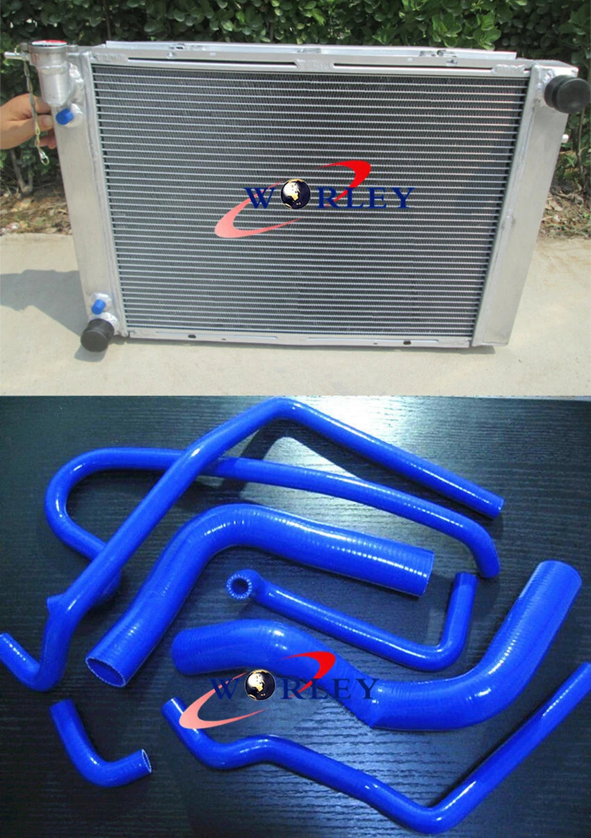Aluminum Radiator & RED Hose for Holden Commodore VG VL VN VP VR VS V8 5.0L (1988-1997)