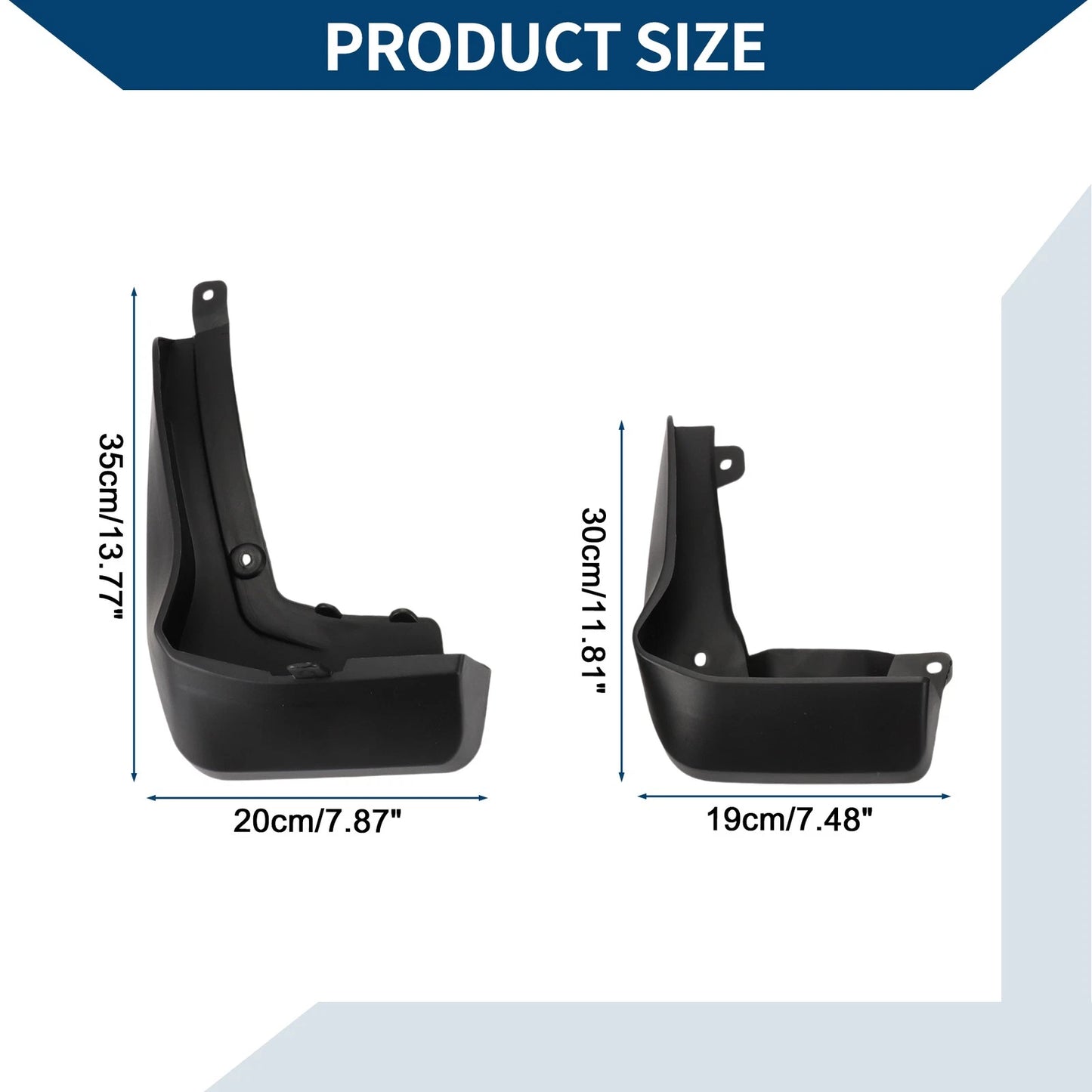 Mud Flaps Splash Guards 1 Set for Honda XRV (2019-2023)