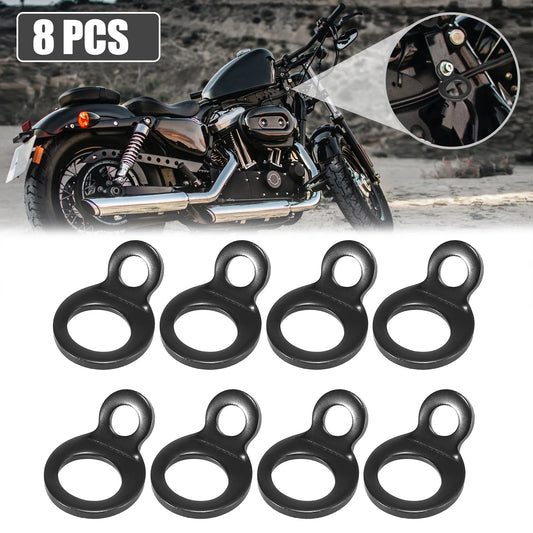 8pcs Stainless Steel Tie Down Anchor Hooks Strap Rings for Motorcycle