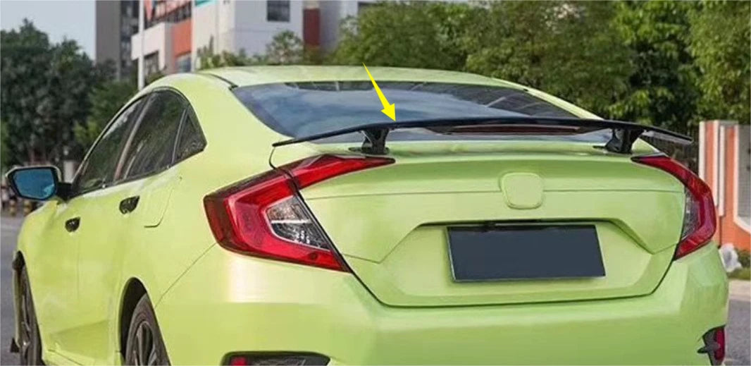 Rear Wing Spoiler Glossy Black Universal for Mazda 3 Sedan (2014-2019)