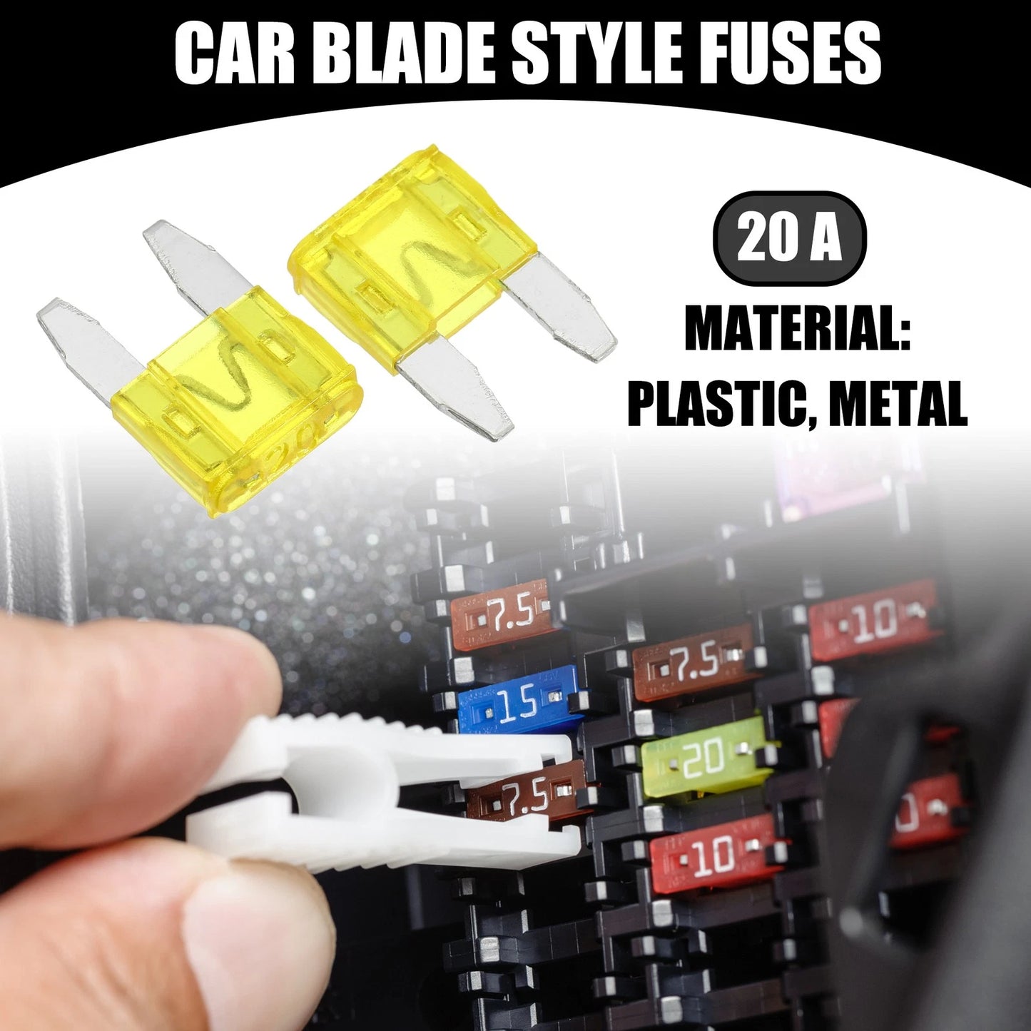 5 x Mini 20AMP APM/ATM Blade Fuses Short Circuit Protection for Car