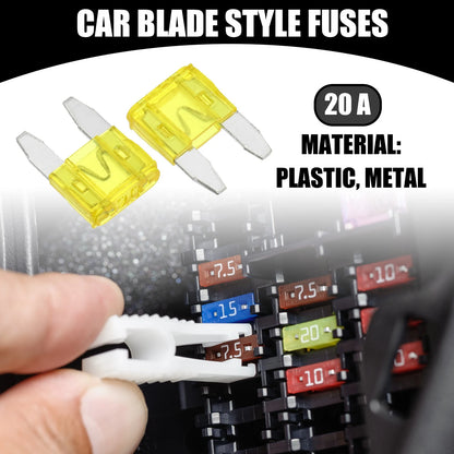 5 x Mini 20AMP APM/ATM Blade Fuses Short Circuit Protection for Car