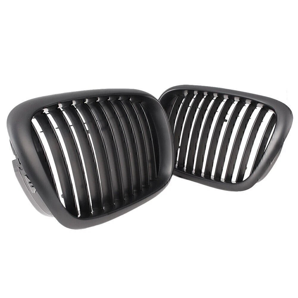Black Upper Bumper Grill Mesh Grille for BMW E39 525 528 530 535 M5 (2000-2003)