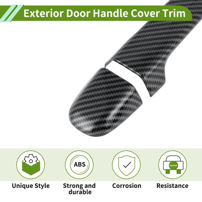 Exterior Door Handle Cover Trim for Toyota Alphard (2015-2021) Carbon Fiber