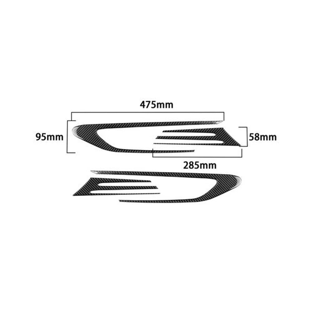 Carbon Fiber Leaf Board Panel Cover Trim for Subaru BRZ, Toyota 86 (2016-2020)