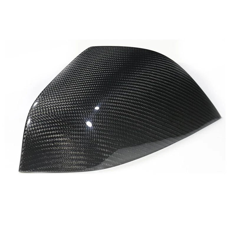 Real Carbon Fiber Wing Side Mirror Cover Trim fit For Tesla Model S