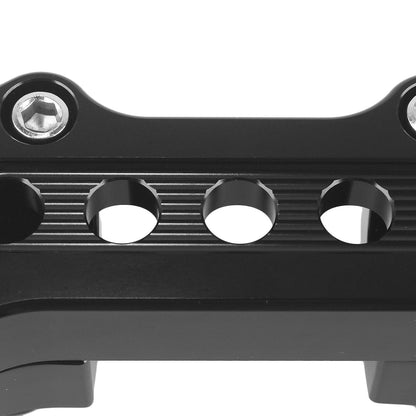 1pc Black Handle Bar Riser Clamp for Harley Dyna, Softail, Sportster (2006-2023)