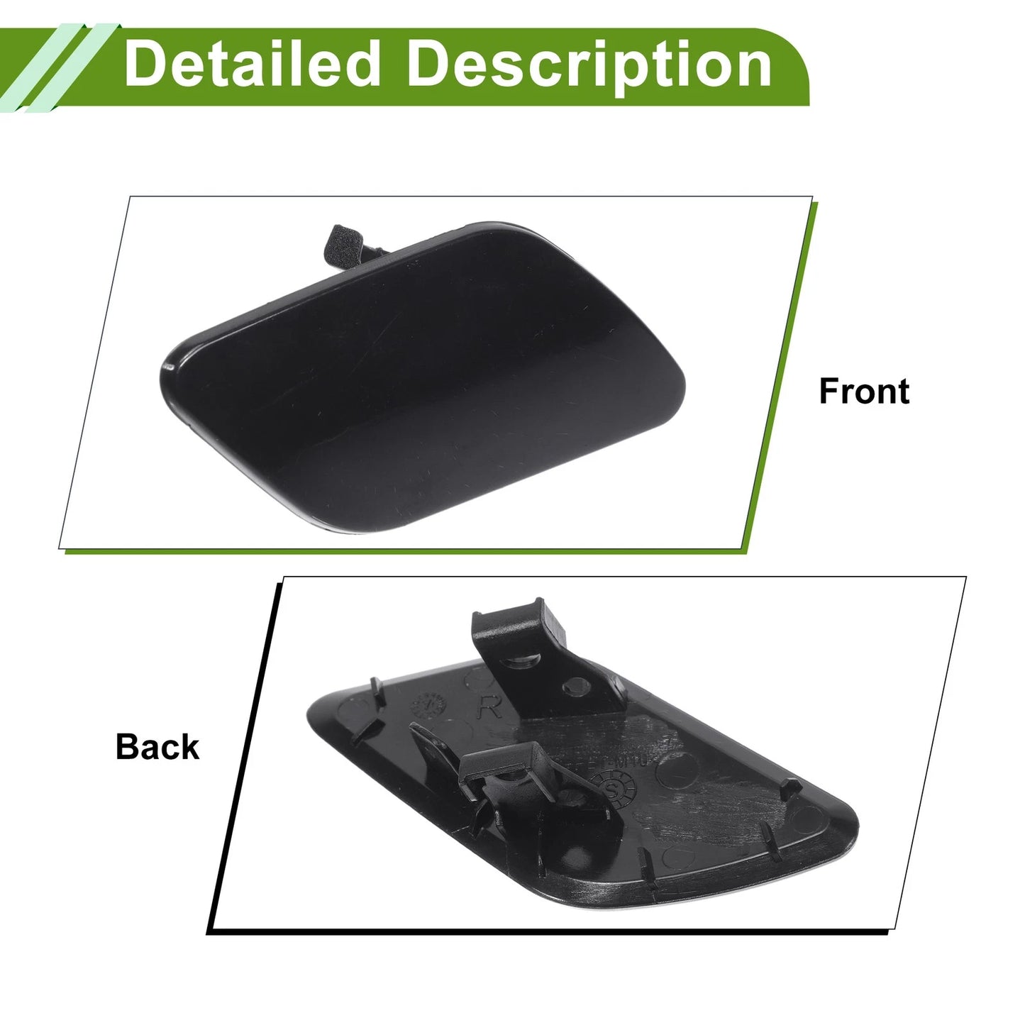 Right Washer Nozzle Cover Cap for Porsche Cayenne 92A Unpainted
