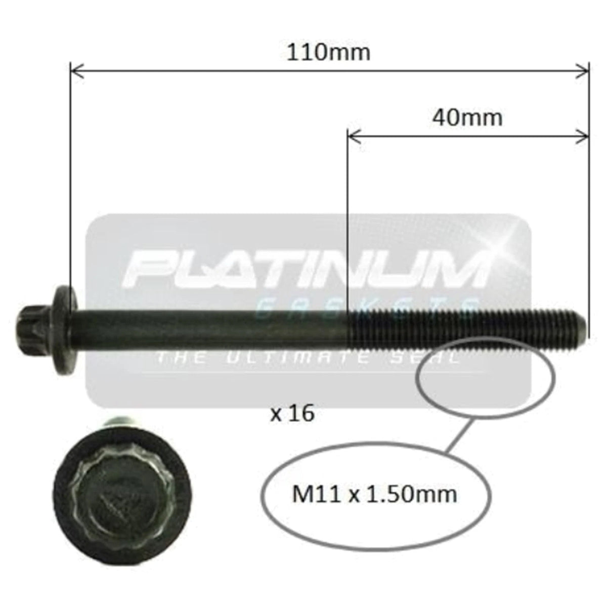 Engine Cylinder Head Bolt Set for Toyota Avalon MCX10R V6 3.0L 1MZ-FE 2000~2005