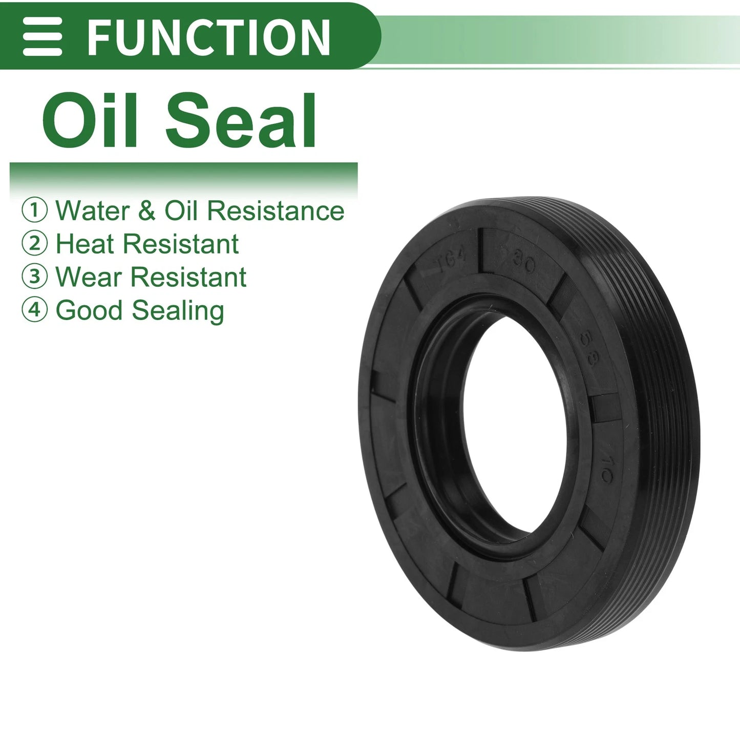 Oil Seal 30x58x10mm Rotary Shaft Seal NBR Rubber