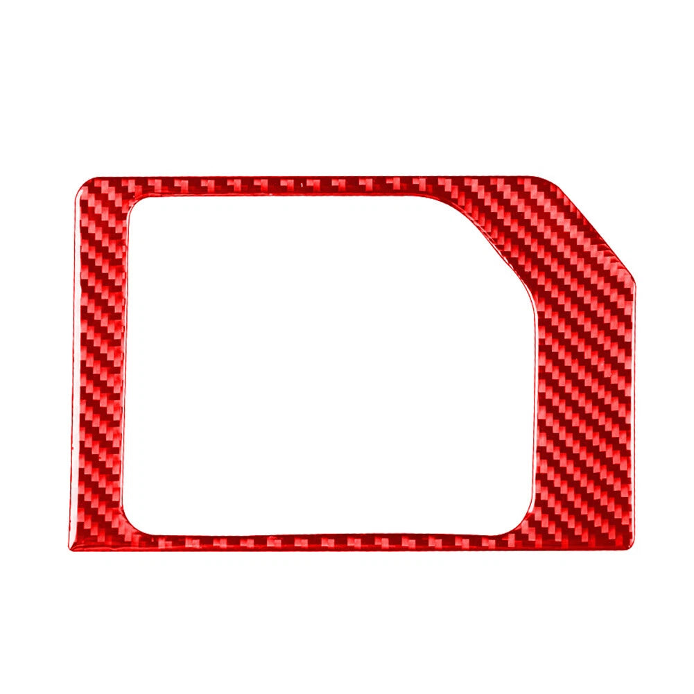Carbon Fiber Red Gear Shift Panel Cover Trim for Toyota Tundra (2014-2021)