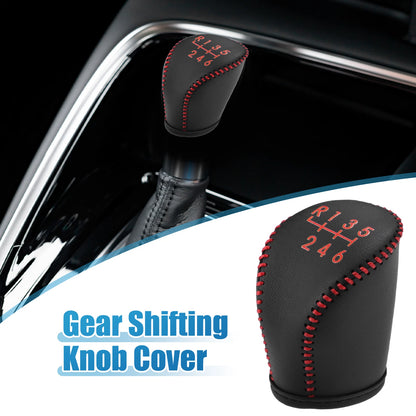 Faux Leather Gear Shifting Knob Cover Trim for Nissan Qashqai (2008)