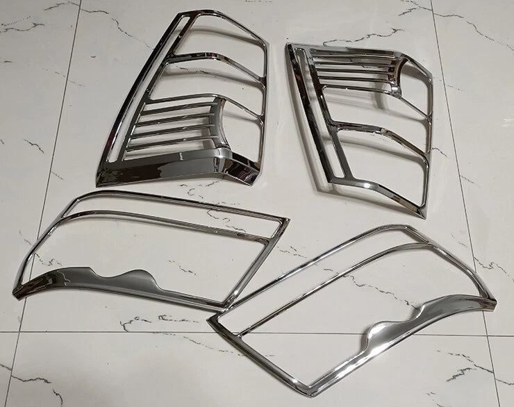 Chrome Head Tail Light Lamp Cover Trim for Suzuki Grand Vitara (2006-2013)