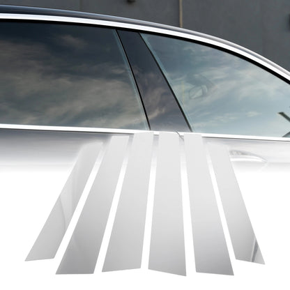6pcs Car Pillar Window Trim Covers for Honda CR-V (2007-2011) Chrome Silver
