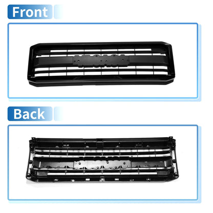 Front Upper Hood Bumper Grille for Toyota Land Cruiser (2007-2012) Black