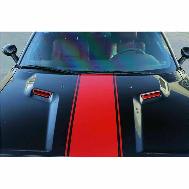 Air Vent Grille Edge Hood Waterfall Scoop 2 x for Dodge Challenger (2009-2014)