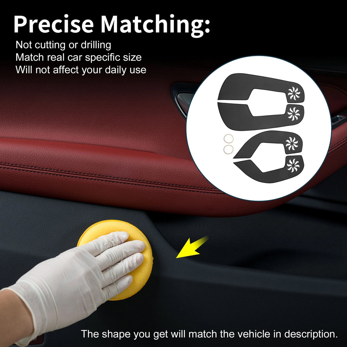 Car Door Anti Kick Pad Sticker Protector for Subaru Outback (2010-2014)