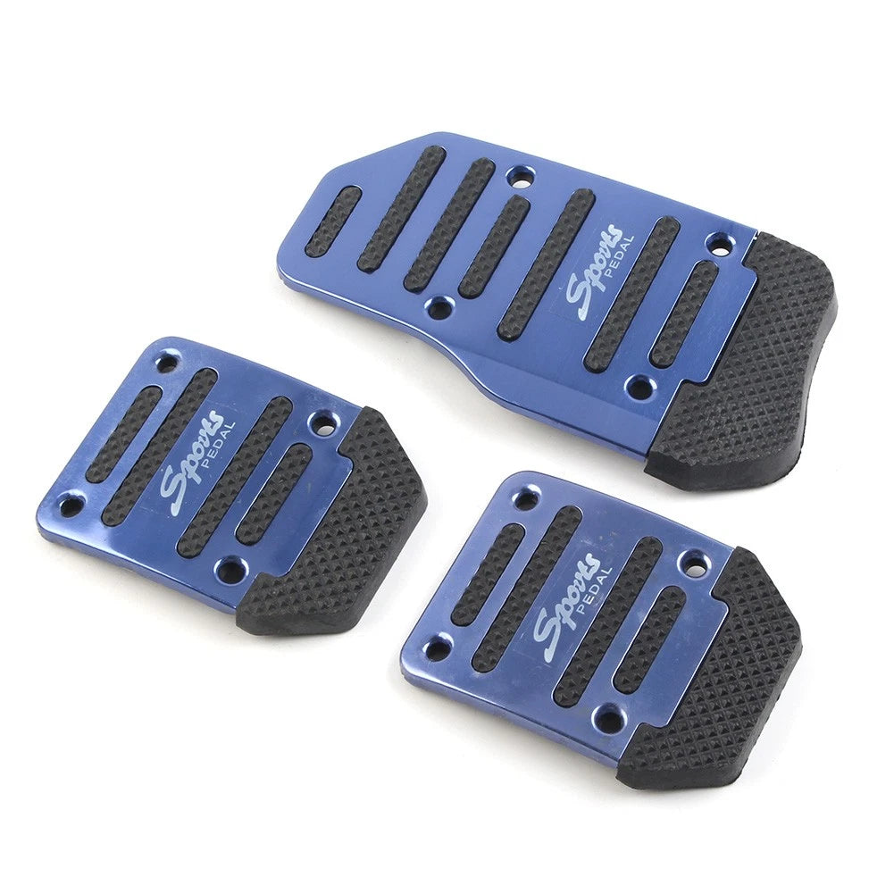Aluminum Anti-Slip Foot Pegs for Sport Pedals - Blue