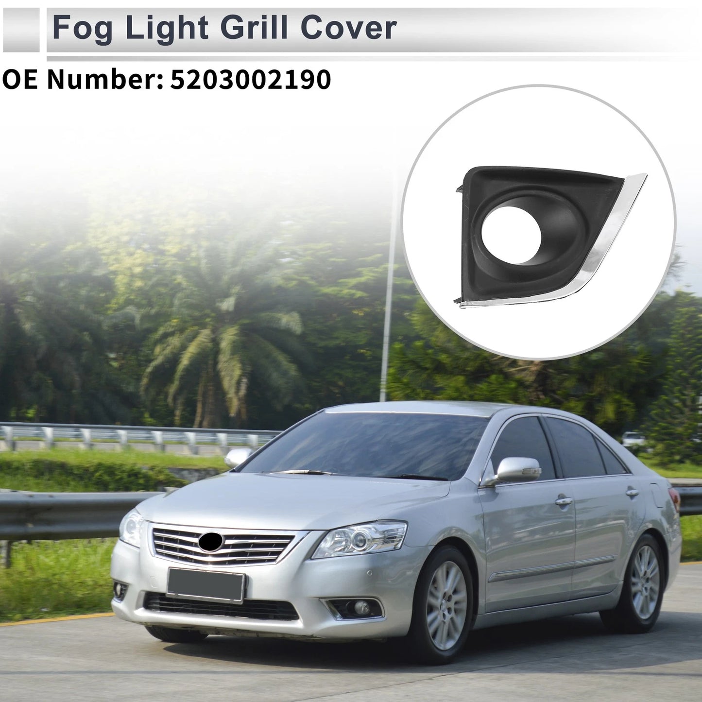 1 x Fog Light Grill for Toyota Corolla (2014–2017)