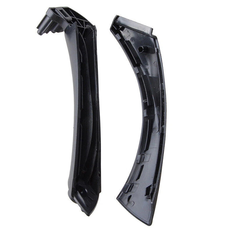 Black Inner & Outer Door Panel Handle Pull Trim Cover for BMW E90 328i (2007-2013)