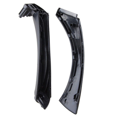 Black Inner & Outer Door Panel Handle Pull Trim Cover for BMW E90 328i (2007-2013)