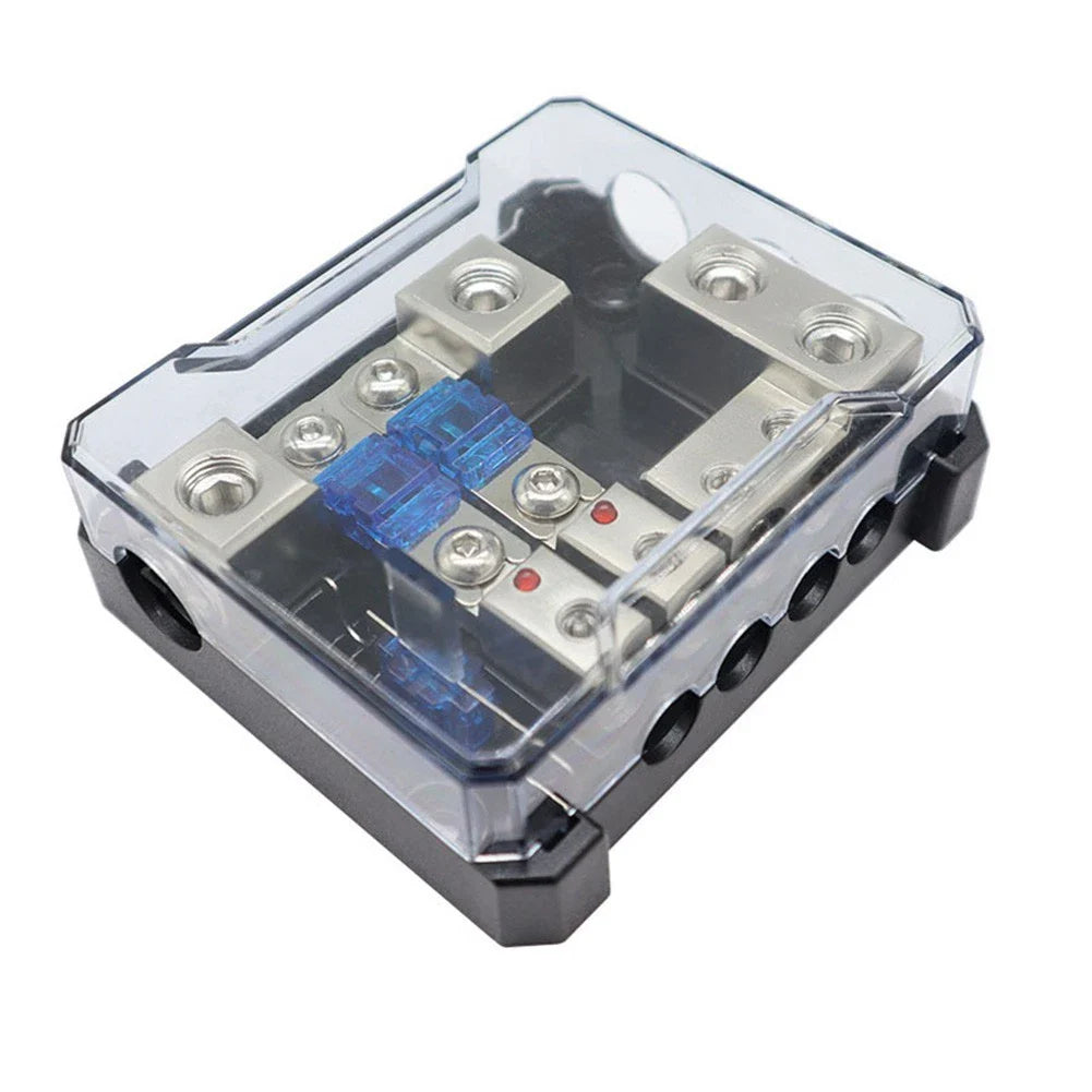4 Way Fuse Holder Block 60A for Car/Boat Audio System Distribution