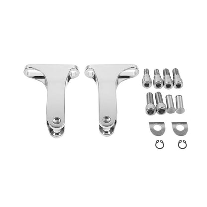 Chrome Extended Passenger Foot Peg Kit for Harley Touring Road Street Glide (2014-2023)