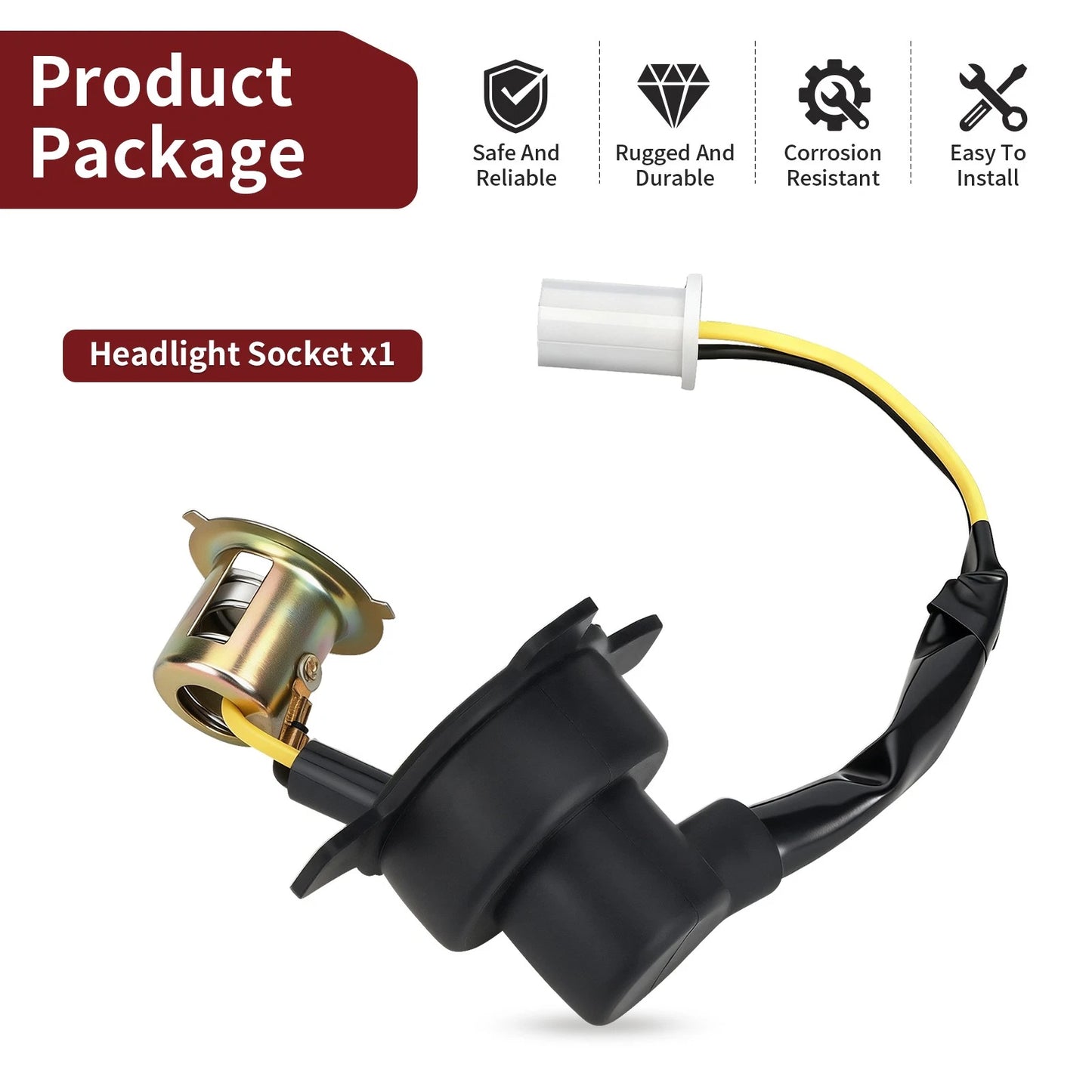 Headlight Socket for Polaris Outlaw 110 EFI 2016-2024