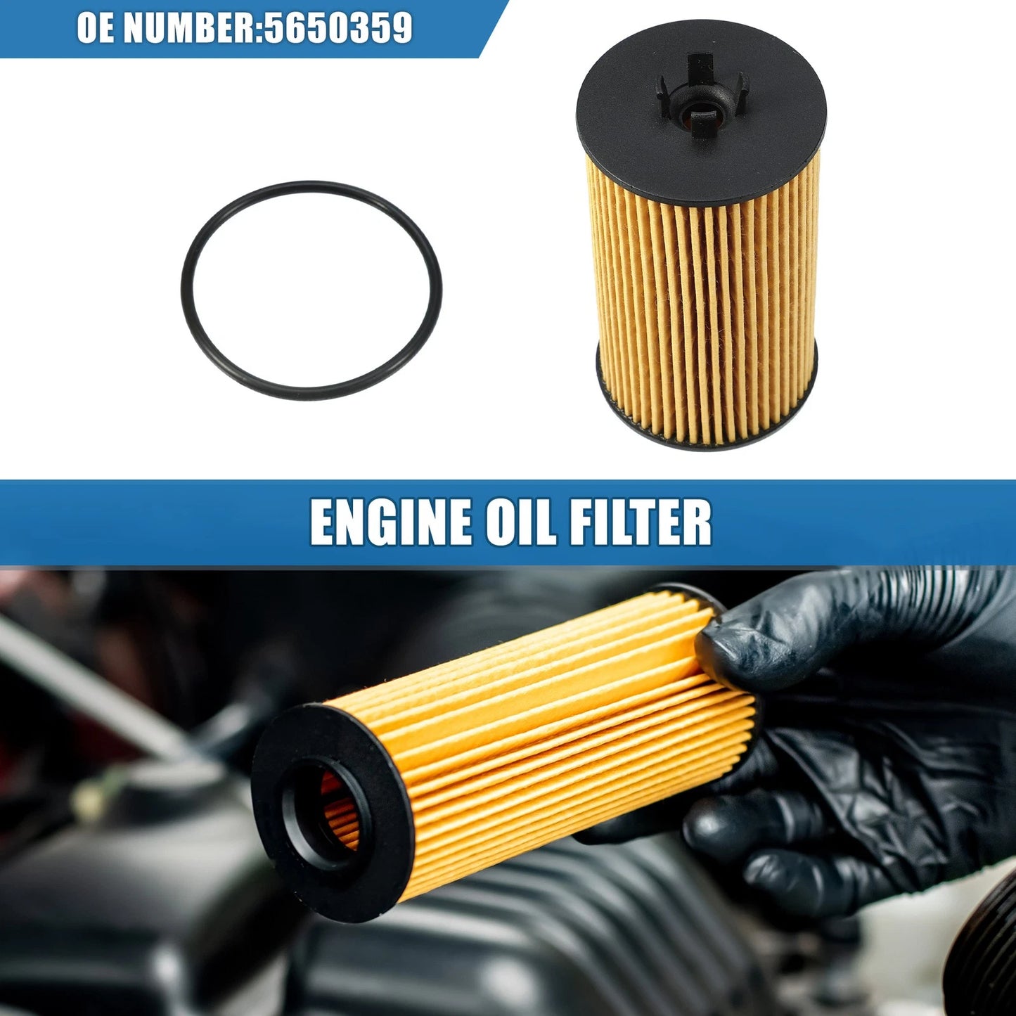 1.6L Oil Filter with O-Ring for Chevrolet Aveo