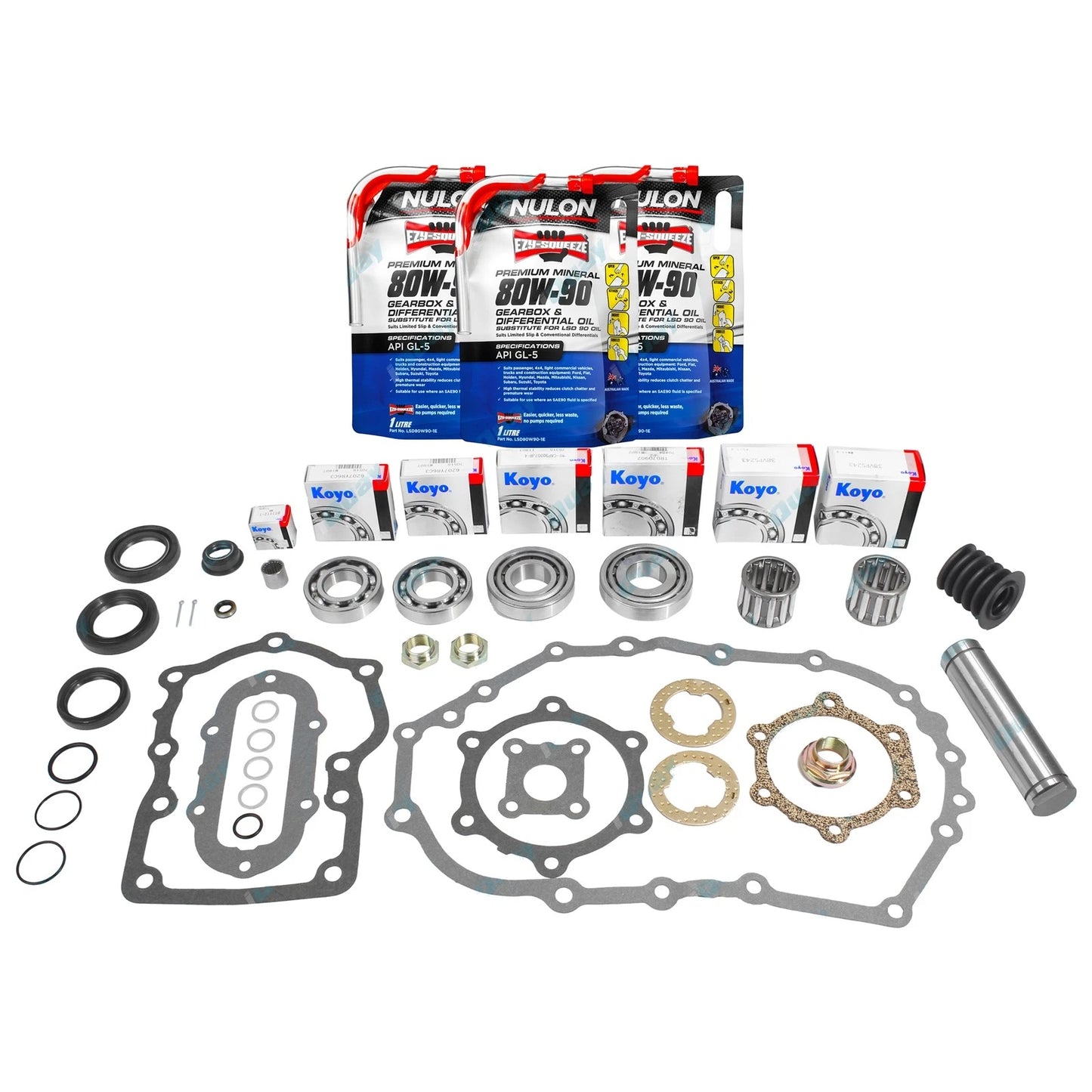 Transfer Case Bearing & Seal Rebuild Kit + Oil for Landcruiser HZJ70 HZJ73 HZJ75