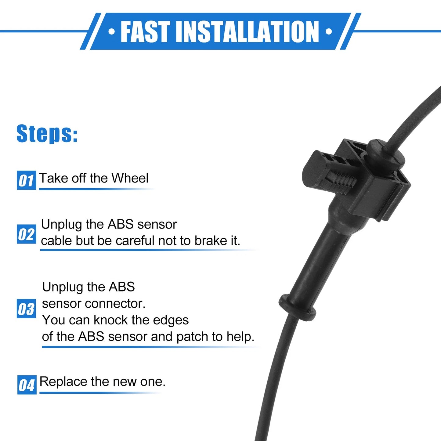 Front Left ABS Wheel Speed Sensor for Chevrolet Colorado