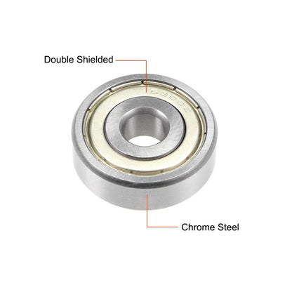 2 x Ball Bearing 10x35x11mm Double Shielded ABEC-3 Bearings
