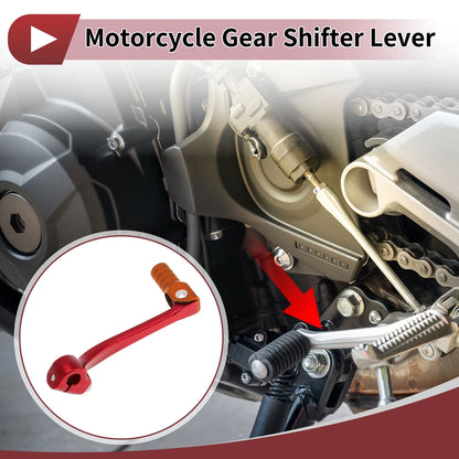 Folding Motorcycle Gear Shifter Lever for Honda CRF110F (2013-2018) Red Orange