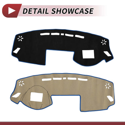 Dashboard Cover Mat for Mitsubishi Eclipse Cross 2018-2024 Black Blue