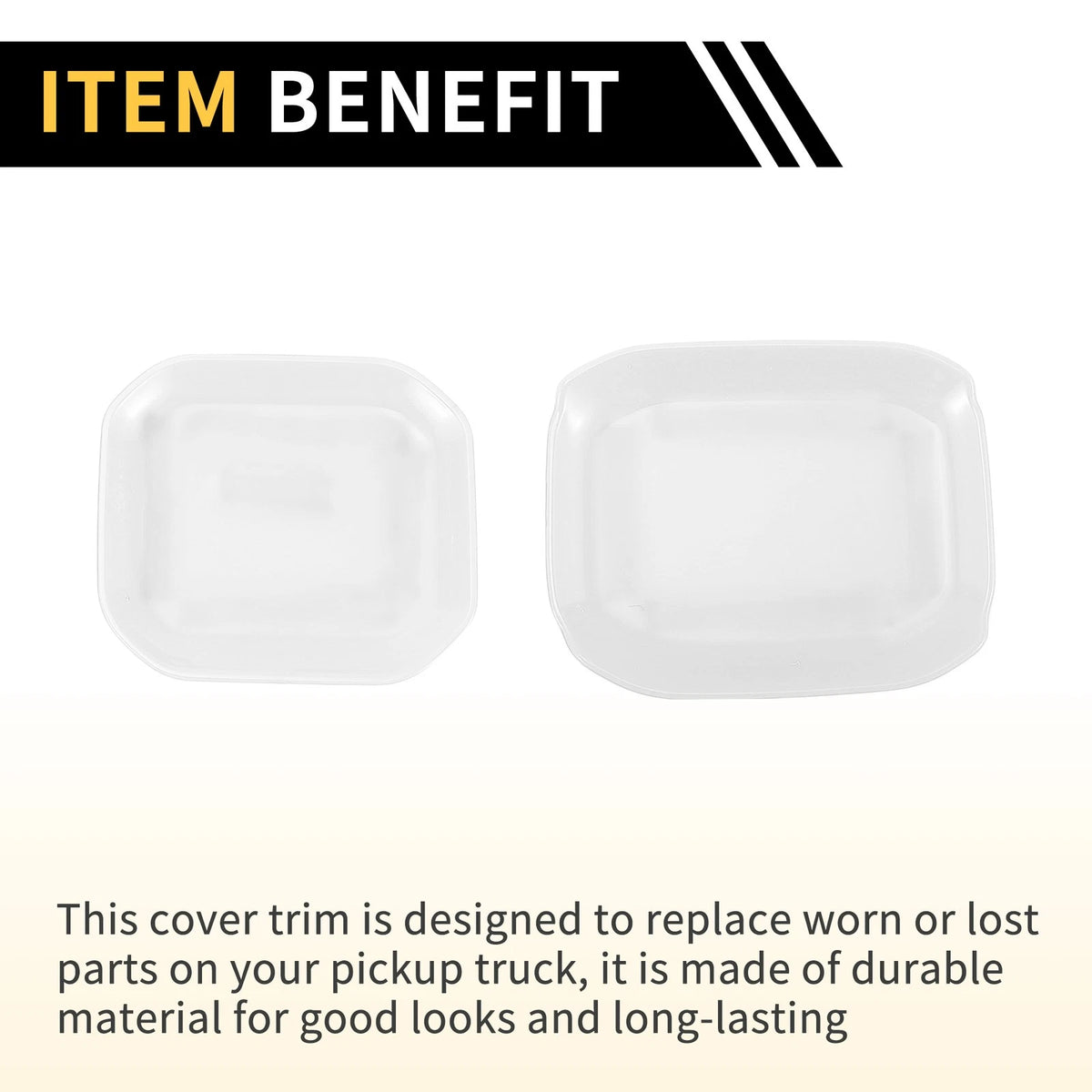 Exterior Door Handle Bowl Cover for Jeep Gladiator JT (2020-2024) White