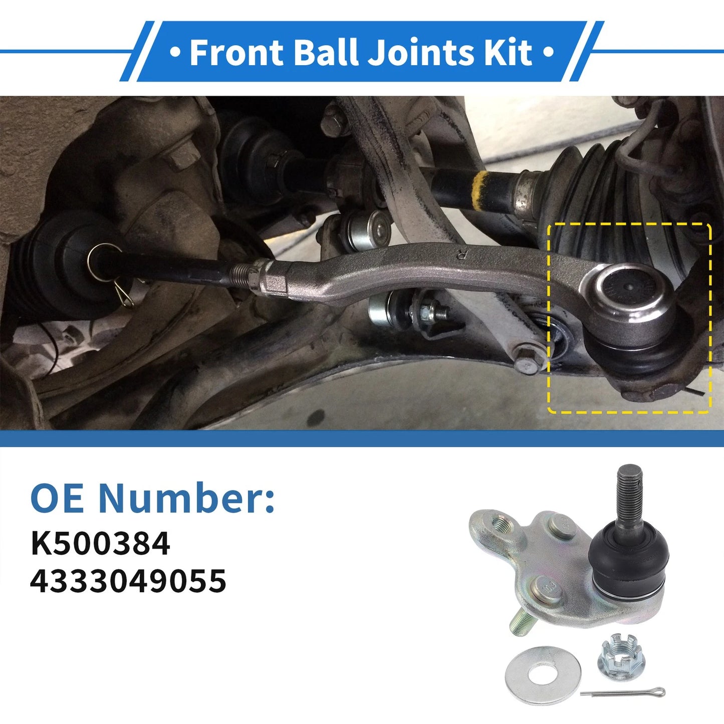 Front Lower Ball Joints for Toyota Prius (2004-2009)