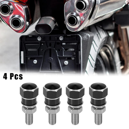 4pcs License Plate Frame Bolts Screws for Universal Motorcycle