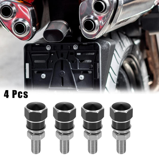 4pcs License Plate Frame Bolts Screws for Universal Motorcycle