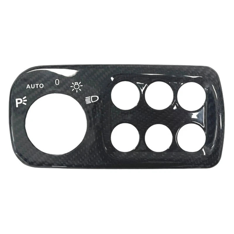 100% Carbon Dashboard Headlight Switch Cover for Maserati GranTurismo GC 2008-19