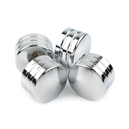 4 x Chrome Spark Plug Head Bolt Cap Covers for Harley Twin Cam (1999-2017)