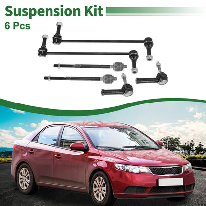 6pcs Front Suspension Tie Rod Ends for Ford Explorer (2002-2010)