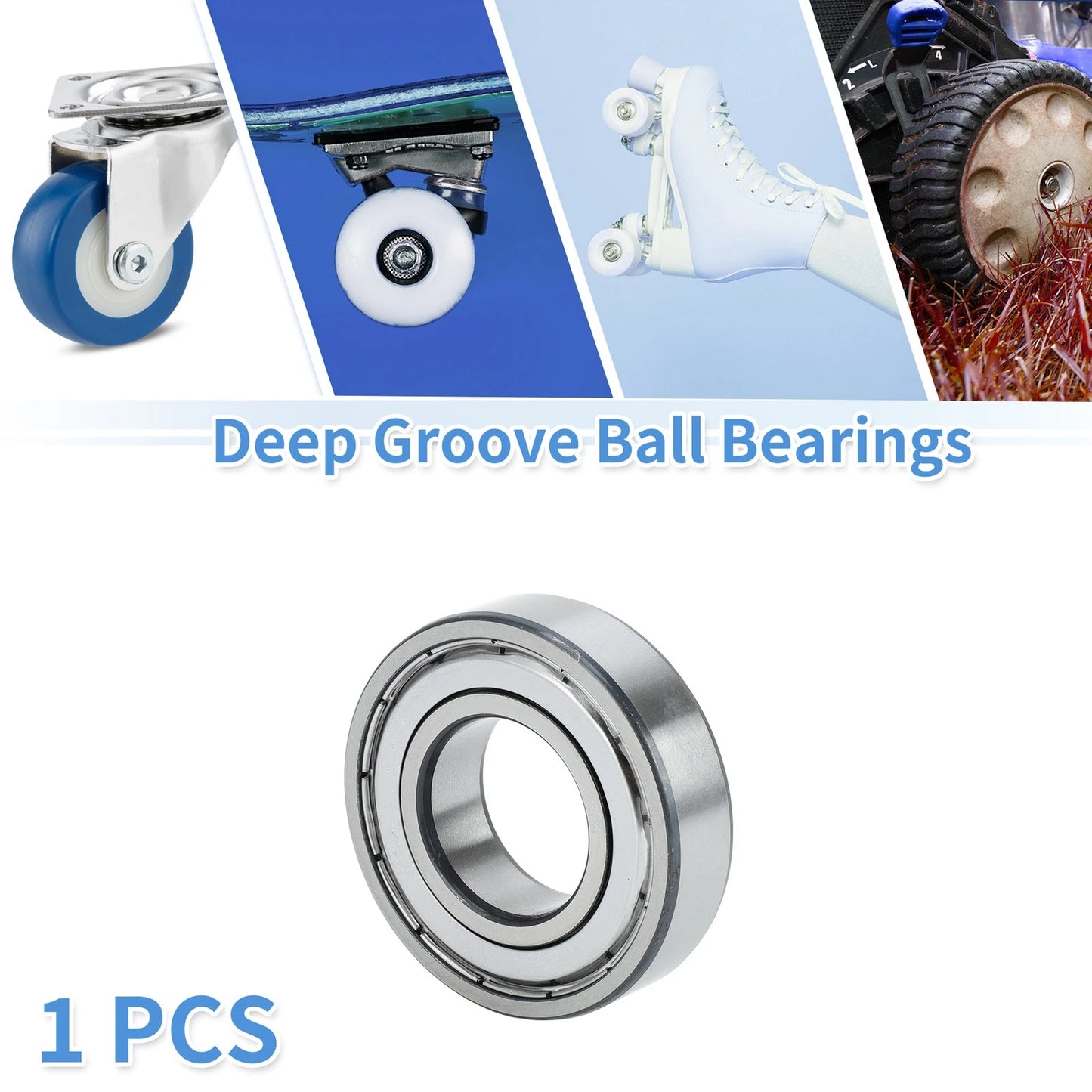 6206ZZ 30x62x16mm Deep Groove Ball Bearings for Scooter Skateboard Wheel