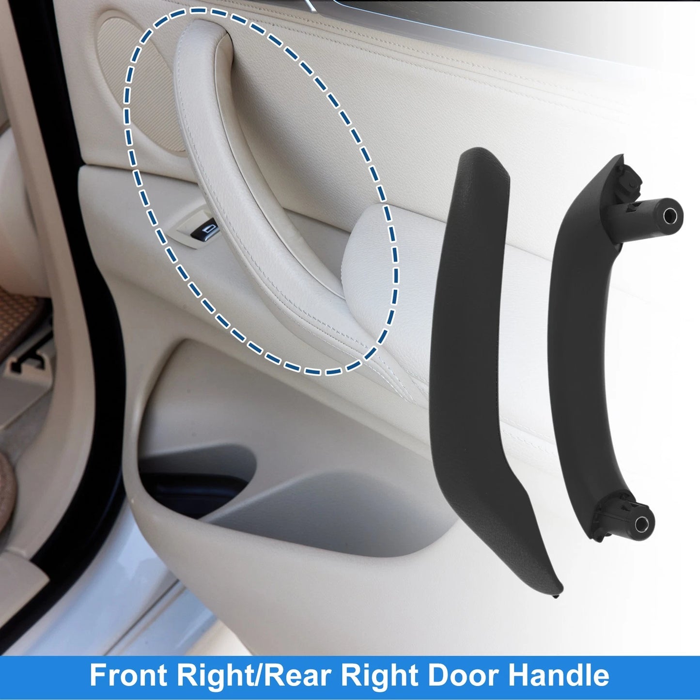Front Driver Side Inner Door Handle for BMW X3 F25 (2010-2016) Black