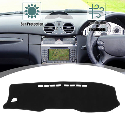 Black Dashboard Cover Mat for Toyota New Hilux (2015-2023)